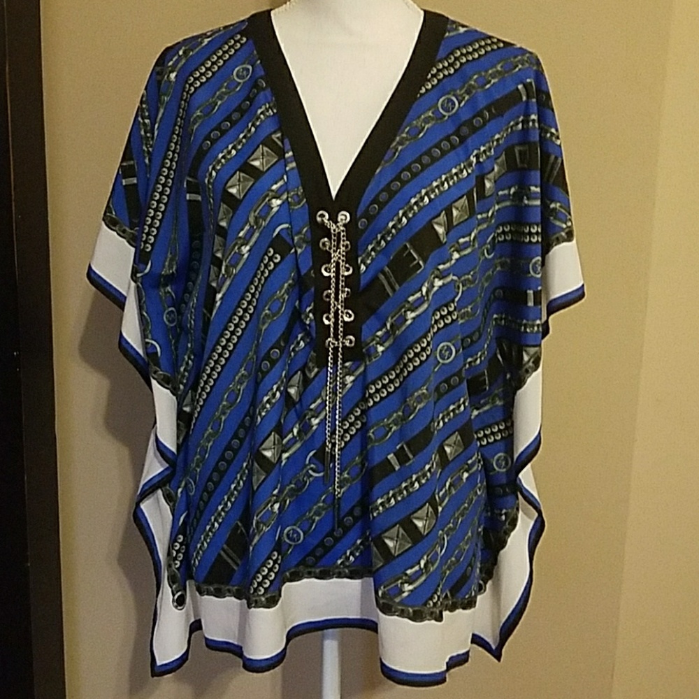 Micheal Kors short sleeve blouse Size L/XL